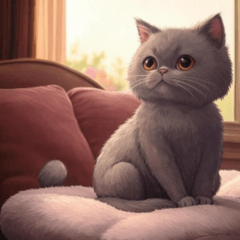 comic british shorthair cat1