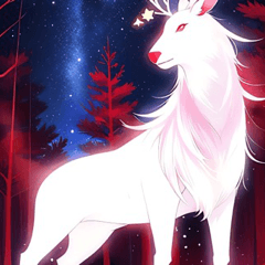 white deer