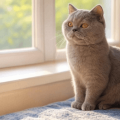 Comic British Shorthair Cat 4