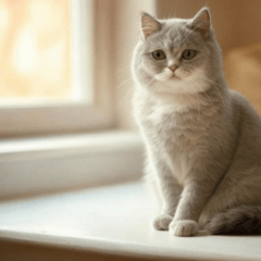 Comic British Shorthair Cat 3