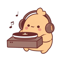 Chubby who loves music