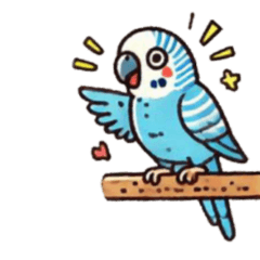 Cute Birds sticker set