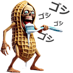 Veggie Zombie: Zombie in Peanut Suit