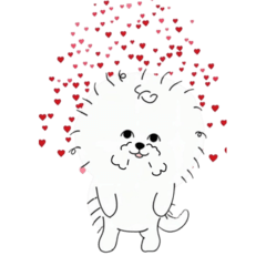 Bichon Frize pop-up sticker 3rd edition