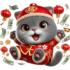 Tuna Cute Chinese New Year Cat – LINE stickers LINE STORE