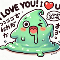 Clumsy Slime Stickers@SFW