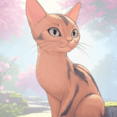 Comic Abyssinian Cat 2