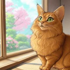 Comic Abyssinian Cat 4