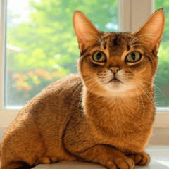 Comic Abyssinian Cat 1