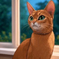 Comic Abyssinian Cat 6