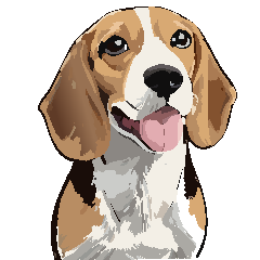 Beagle dog stickers for everyday use