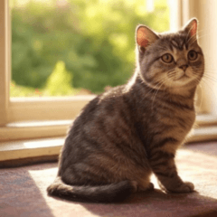 Comic American Shorthair Cat 4