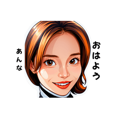 anna-san's sticker by Tsukusuta JxZp