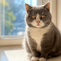 Comic American Shorthair Cat 3