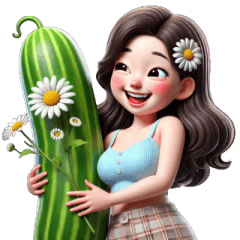 I Love Cucumbers Chrysanthemum