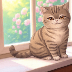 Comic American Shorthair Cat 7