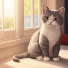 Comic American Shorthair Cat 10