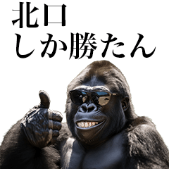 [Kitaguchi] Funny Gorilla stamp to send