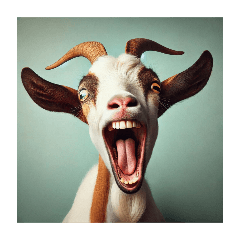 [For arrangement] Expressive goat