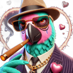 Gangster Parrot I Love You More and More