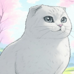 Comic Scottish Fold Cat 8