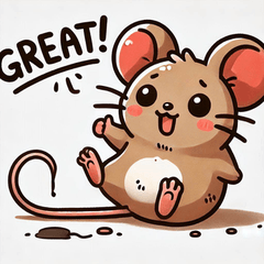 Clumsy Mouse Stickers@SFW