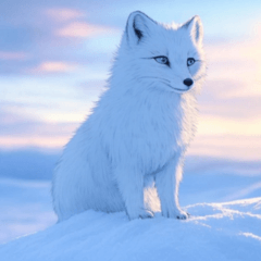 comic arctic fox