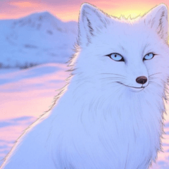 Comic arctic fox 3