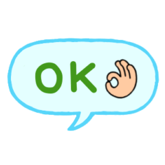 Simple reply speech bubble Sticker