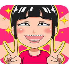 Funny Reaction Girl 2 – LINE stickers | LINE STORE