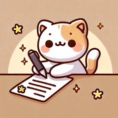 "Cat's Thoughtful Letters"