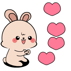 Just Rabbit 10 : Animated Stickers