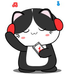 Baby tuxedo cat 5 : Effect stickers