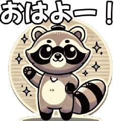 Cheeky Tanuki Stickers2