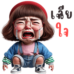 Rana cute girl (Big Stickers)