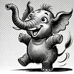 Popular Ink Elephant Stickers