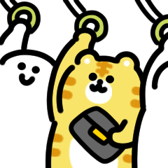 Working tiger Sticker