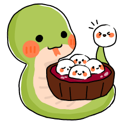 Lovely Snake Stickers