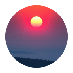 SUNRISE STICKER.