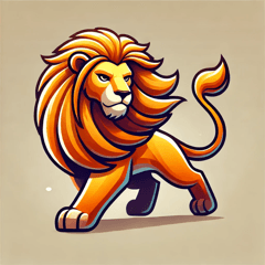 Majestic Lion Sticker