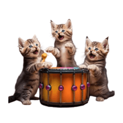 Cheerful and Playful Kittens