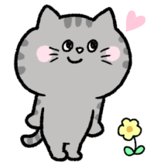 haiiro neko sticker