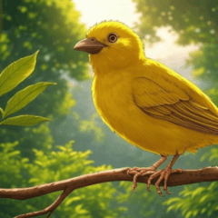 Comic Golden Weaver Bird 2