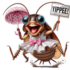 Cockroach Girl, Dancing with Joy