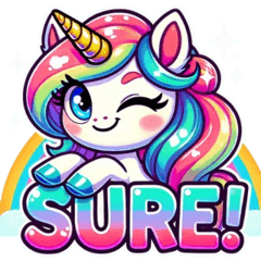 Cheerful Unicorn Expressions