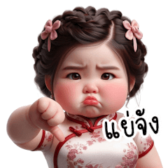 Chinese New Year chubby girl v.3 – LINE stickers LINE STORE
