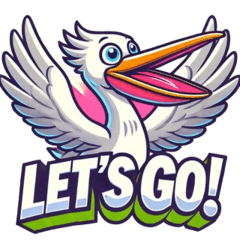 Charming Pelican Stickers: Fun & Joy!