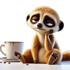 Stressed Meerkat Emoji Stickers