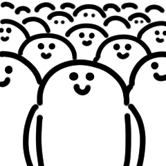 微笑的男人縮小貼紙