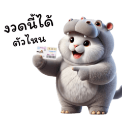 แมวอ้วงใส่ชุดฮิปโป 1